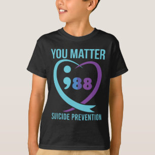 Camiseta 988 Sensibilização para a Prevenção do Suicídio