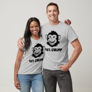 Camiseta 98% Chimp, Comédia Chimpanzé Engraçada