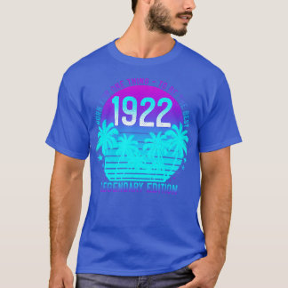 Camiseta 99º Aestésico de aniversário Vintage 1922 Palma de