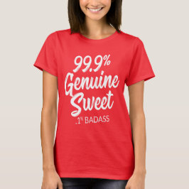Camiseta 99,9% Crachá Genuína Doce 0,1%