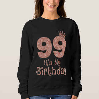 Camiseta 99 É o meu aniversário 99 anos Feliz 99º aniversár