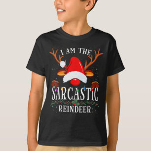 Camiseta 99 Eu Sou A Rena Sarcástica Uni-adultos Preto Co