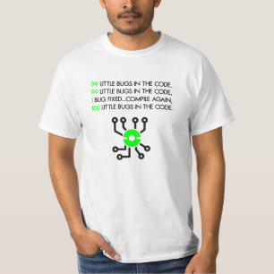 Camiseta 99 Insetos No Código