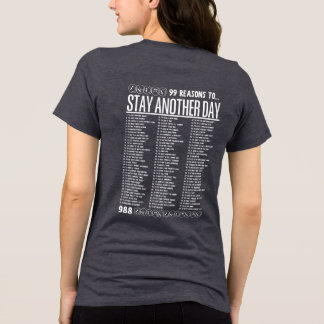 Camiseta 99 Reasons to Stay Another Day - Mental Health