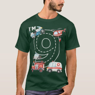 Camiseta 9.º Aniversário da Polícia de Ambulância do Caminh
