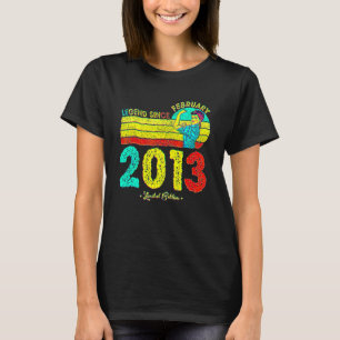 Camiseta 9.º Aniversário, Fevereiro De 2013 Legenda Desde 2