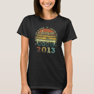 Camiseta 9.º Aniversário Impressionante Desde novembro de 2