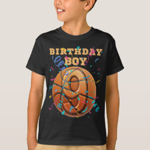 Camiseta 9.º Aniversário, Rapaz Nove Anos, Jogada de Basque