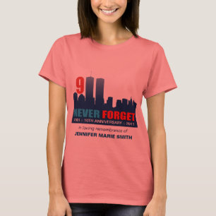 Camiseta 9/11 10o de aniversário - na memória do Tshirt