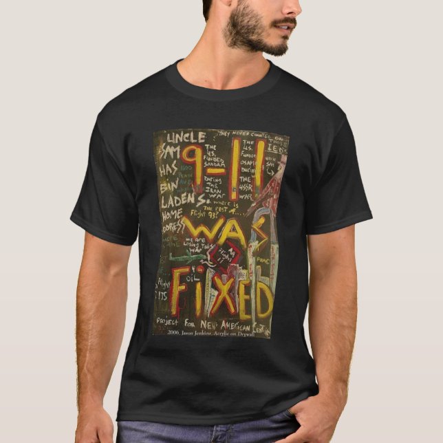 Camiseta 9-11 Foi Corrigido Preto (Frente)
