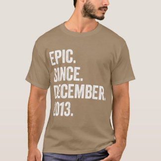 Camiseta 9 anos de dezembro de 2013 9.o aniversário3