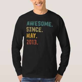 Camiseta 9 anos é incrível desde maio de 2013 9º aniversári