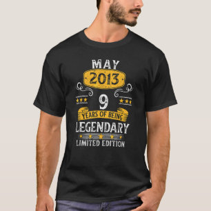 Camiseta 9 anos é incrível desde maio de 2013 9º aniversári