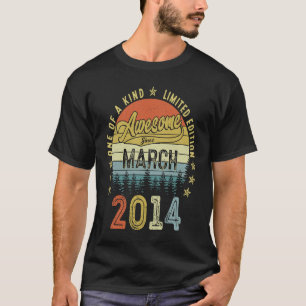 Camiseta 9 anos é incrível desde março de 2014 9º aniversár