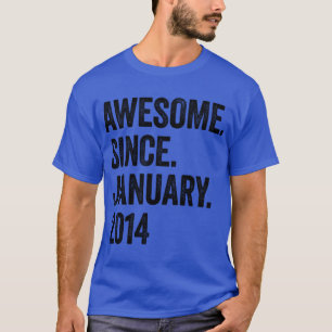 Camiseta 9 anos fantásticos desde janeiro de 2014 9º aniver
