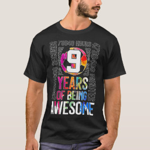 Camiseta 9 Anos Sendo Futebol Incrível 9º Aniversário
