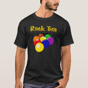 Camiseta 9 Ball Rack Em T Shirt Billiks Piscina Jogo F