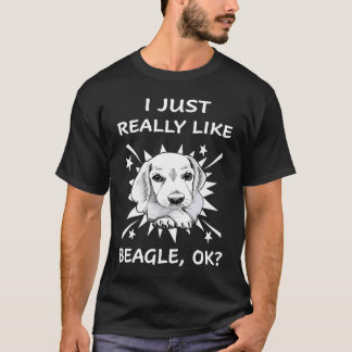 Camiseta 9 Eu Apenas Gosto Muito do Beagle 144