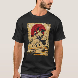 Camiseta 9 Fox Afetada - Japonês Retro 3