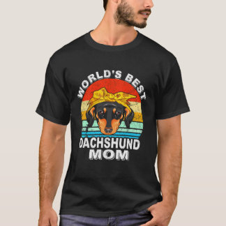 Camiseta 9 Melhor Pai de Dachshund do Mundo Vintage 596