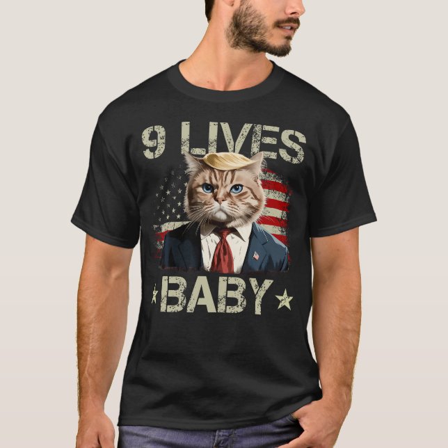 Camiseta 9 Vidas Bebê (Frente)