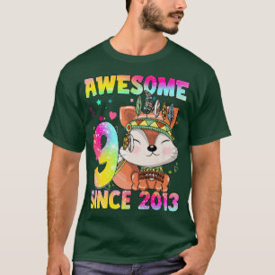 Camiseta 9 Year Old Gifts Girls Teens Cute Tribal Fo 9th Bi