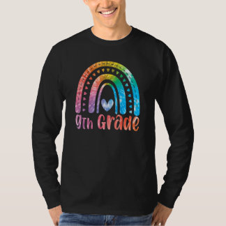Camiseta 9th Grade Tie Dye Rainbow First Day Of Schoo Back 