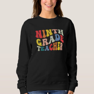 Camiseta 9th Ninth Grade Teacher Back To School Retro Groov