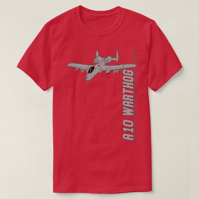 Camiseta A10 Varthog Thunderbolt II Jet Fighters (Frente do Design)