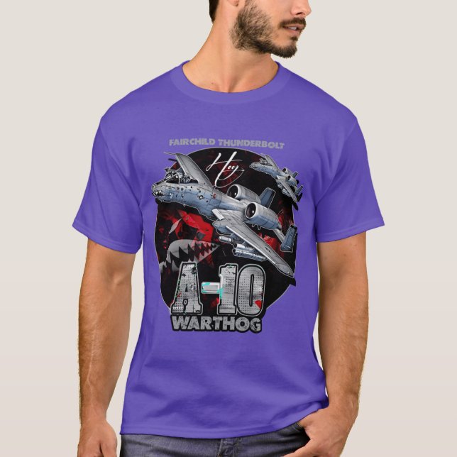 Camiseta A10 Warthog Fairchildhunderbolt USAF Caça (Frente)