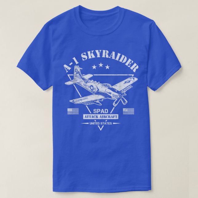 Camiseta A1 Aeronave Skyraider SPAD (Frente do Design)