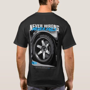 Camiseta A37 Ilustração de Extração Automotiva Nunca Errad