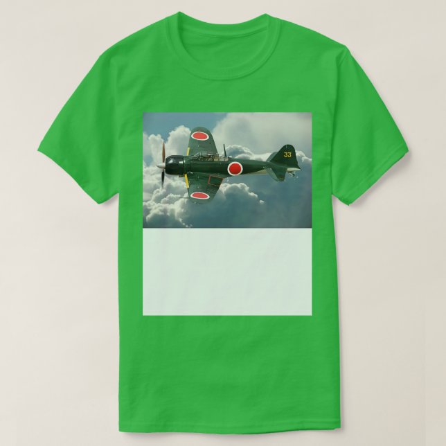 Camiseta A6M Zero 1 (Frente do Design)