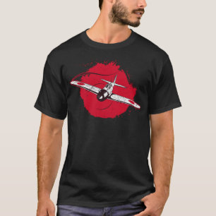 Camiseta A6M Zero World War 2 Japanese Plane Retro