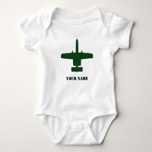 Camiseta A-10 Avião de Camo Verde Silhueta de Warthog