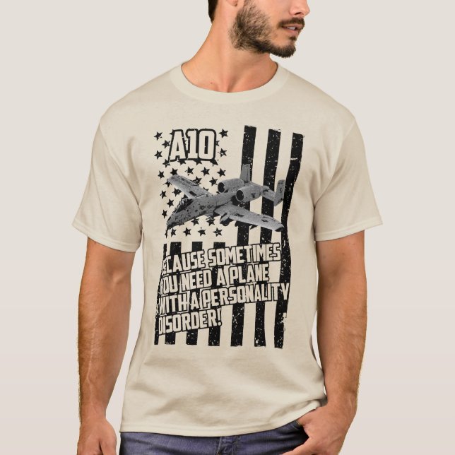 Camiseta A-10: Unyielding Combat Support (Frente)