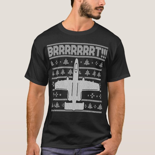 Camiseta A-10 Warthog Natal Feio A10 Thunderbird BRRRRT (Frente)