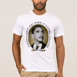 Camiseta A 44a identificação do presidente os EUA - Obama