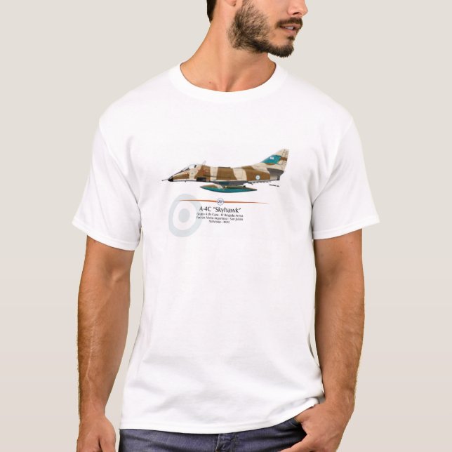 Camiseta A-4C Skyhawk - Força Aérea Argentina - Malvinas 82 (Frente)