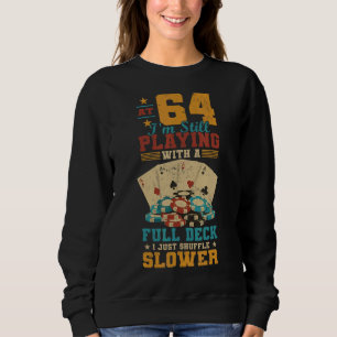Camiseta A 64 Brincando Com O Cheio Poker 64º Aniversário