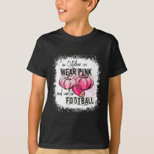 Camiseta A Abóbora Cai Em Outubro Nós Vestimos Rosa E Olham