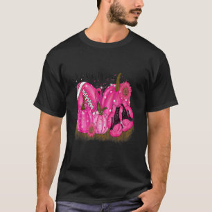 Camiseta A Abóbora Cai Em Outubro Nós Vestimos Rosa E Olham
