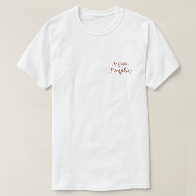 Camiseta A Abóbora do Ouro (Frente do Design)