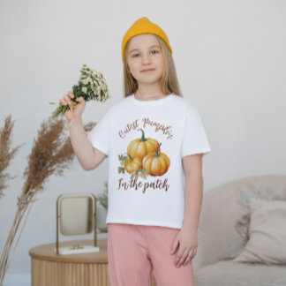 Camiseta A Abóbora Mais Corajosa No Patch, Crianças De outo