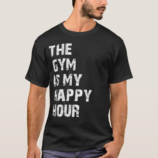 Camiseta a academia é a minha hora feliz (Frente)