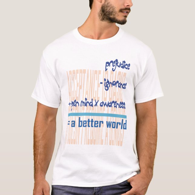 Camiseta A aceitação é básica (Frente)