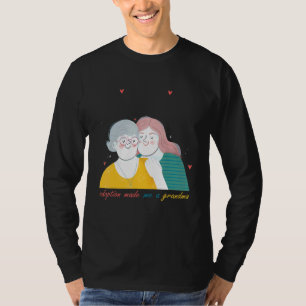 Camiseta a adoção fez de mim um dia avô para avó