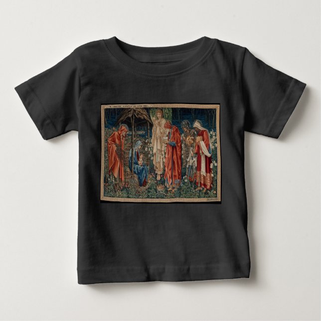 Camiseta A Adoração do Magi (por Edward Burne-Jones) (Frente)