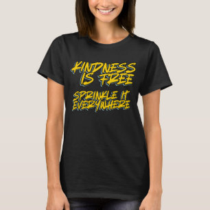 CAMISETA A ADVERTÊNCIA É LIVRE, SPRINKLE-A EM TODO O LADO