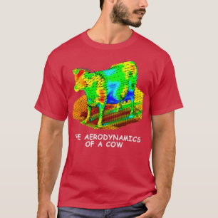 Camiseta A aerodinâmica de uma vaca